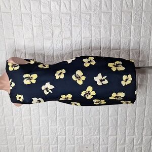 TOMMY HILFIGER Sleeveless High Neckline Floral Print Sheath Dress